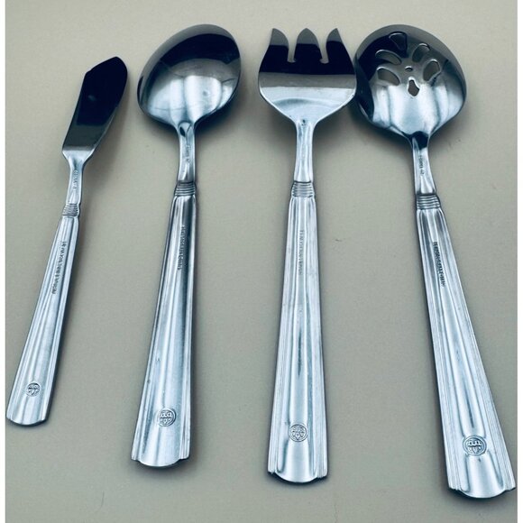 4 Pfaltzgraff KENILWORTH Serving Pieces Spoons - Picture 2 of 4